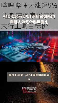 哔哩哔哩大涨超9% 近期获多家华尔街大行上调目标价