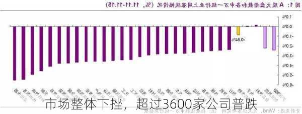 市场整体下挫，超过3600家公司普跌