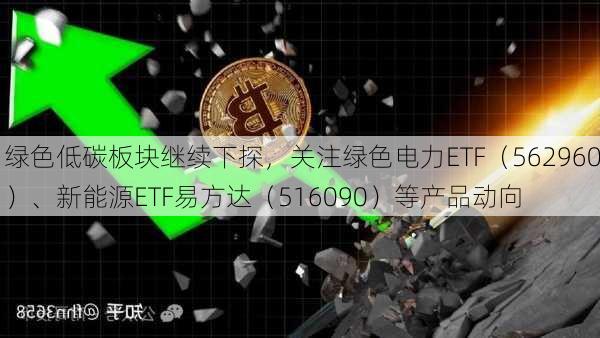 绿色低碳板块继续下探，关注绿色电力ETF（562960）、新能源ETF易方达（516090）等产品动向