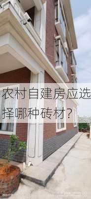 农村自建房应选择哪种砖材？