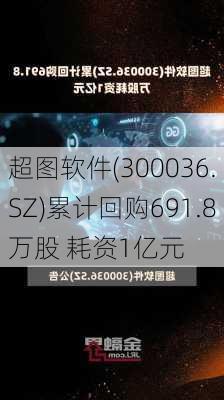 超图软件(300036.SZ)累计回购691.8万股 耗资1亿元