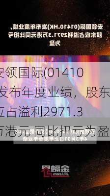 安领国际(01410)发布年度业绩，股东应占溢利2971.3万港元 同比扭亏为盈