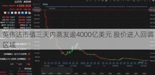 英伟达市值三天内蒸发逾4000亿美元 股价进入回调区域