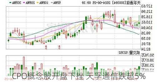 CPO概念股开盘下挫 天孚通信跌超5%