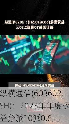 纵横通信(603602.SH)：2023年年度权益分派10派0.6元