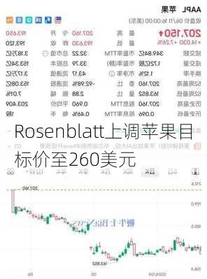 Rosenblatt上调苹果目标价至260美元