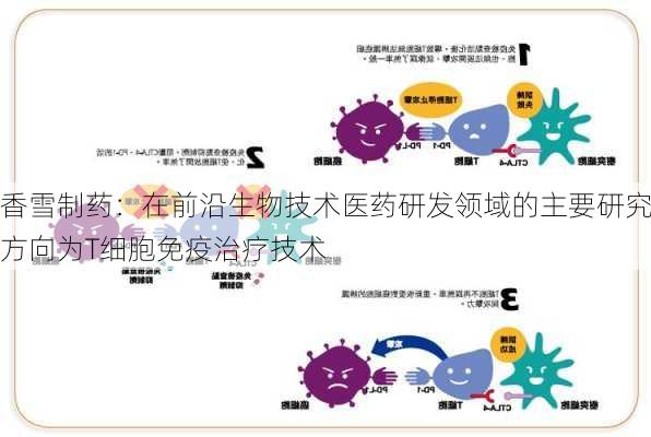 香雪制药：在前沿生物技术医药研发领域的主要研究方向为T细胞免疫治疗技术