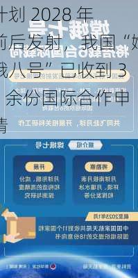 计划 2028 年前后发射，我国“嫦娥八号”已收到 30 余份国际合作申请