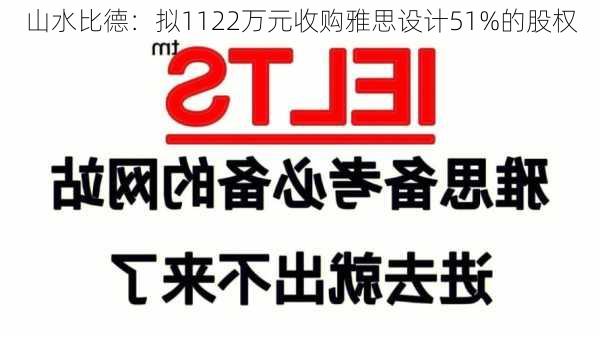 山水比德：拟1122万元收购雅思设计51%的股权