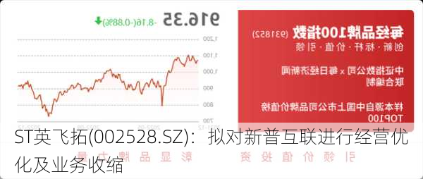 ST英飞拓(002528.SZ)：拟对新普互联进行经营优化及业务收缩