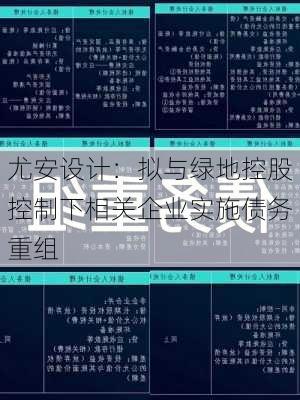 尤安设计：拟与绿地控股控制下相关企业实施债务重组