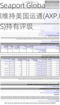 Seaport Global维持美国运通(AXP.US)持有评级