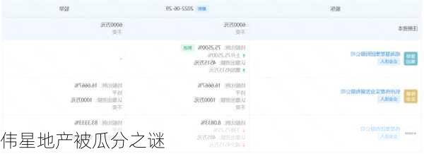 伟星地产被瓜分之谜