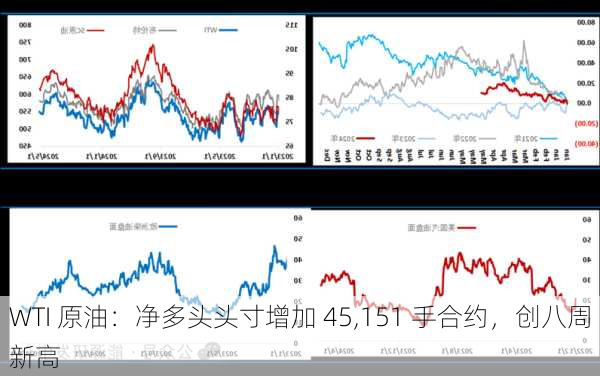 WTI 原油：净多头头寸增加 45,151 手合约，创八周新高