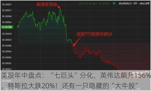 美股年中盘点：“七巨头”分化，英伟达飙升156%，特斯拉大跌20%！还有一只隐藏的“大牛股”