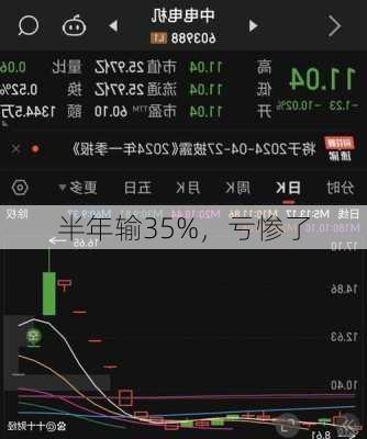 半年输35%，亏惨了