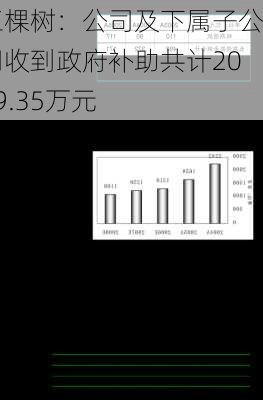 三棵树：公司及下属子公司收到政府补助共计2059.35万元