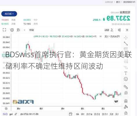 BDSwiss首席执行官：黄金期货因美联储利率不确定性维持区间波动