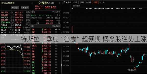 特斯拉二季度“答卷”超预期 概念股逆势上涨