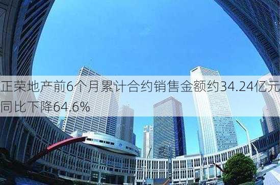 正荣地产前6个月累计合约销售金额约34.24亿元 同比下降64.6%