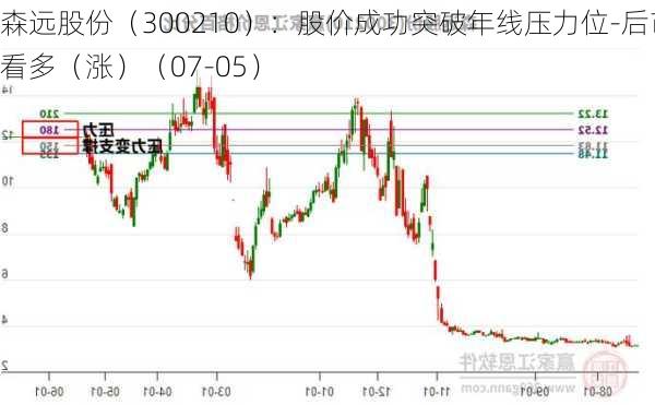 森远股份（300210）：股价成功突破年线压力位-后市看多（涨）（07-05）