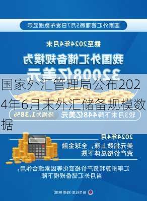 国家外汇管理局公布2024年6月末外汇储备规模数据