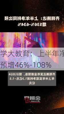 学大教育：上半年净利预增46%-108%