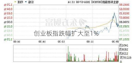 创业板指跌幅扩大至1%