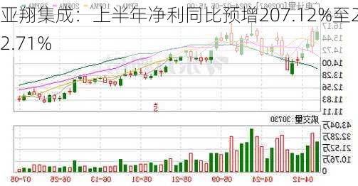 亚翔集成：上半年净利同比预增207.12%至232.71%