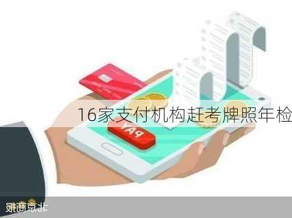 16家支付机构赶考牌照年检