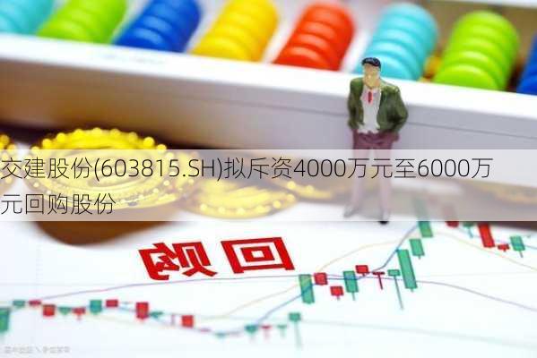 交建股份(603815.SH)拟斥资4000万元至6000万元回购股份