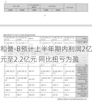 和誉-B预计上半年期内利润2亿元至2.2亿元 同比扭亏为盈