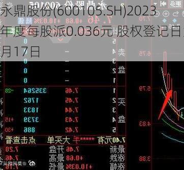 永鼎股份(600105.SH)2023年度每股派0.036元 股权登记日为7月17日