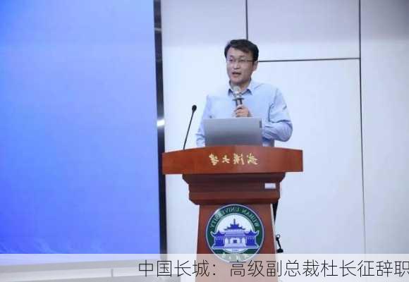 中国长城：高级副总裁杜长征辞职