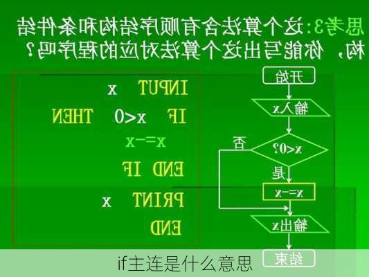 if主连是什么意思