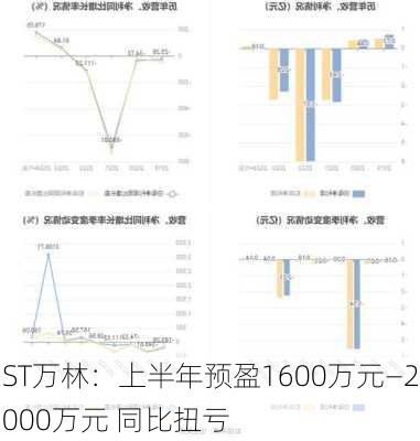 ST万林：上半年预盈1600万元―2000万元 同比扭亏