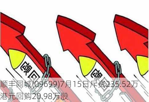 顺丰同城(09699)7月15日斥资235.52万港元回购20.98万股