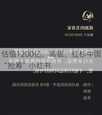 估值1200亿，高瓴、红杉中国“抢筹”小红书