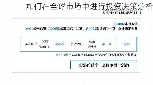 如何在全球市场中进行投资决策分析