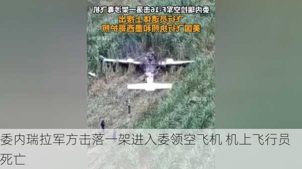 委内瑞拉军方击落一架进入委领空飞机 机上飞行员死亡