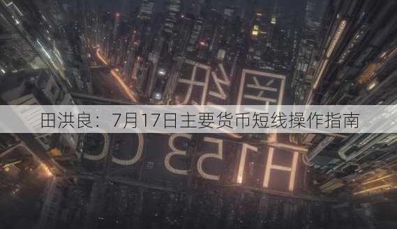 田洪良：7月17日主要货币短线操作指南