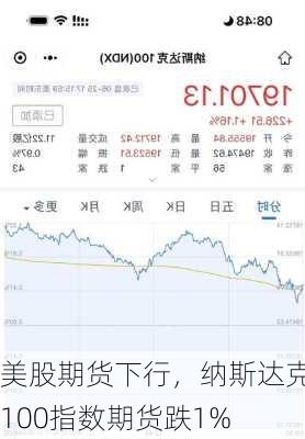 美股期货下行，纳斯达克100指数期货跌1%