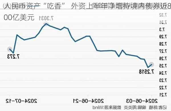 人民币资产“吃香”  外资上半年净增持境内债券近800亿美元