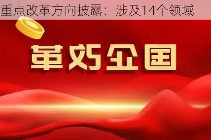 重点改革方向披露：涉及14个领域