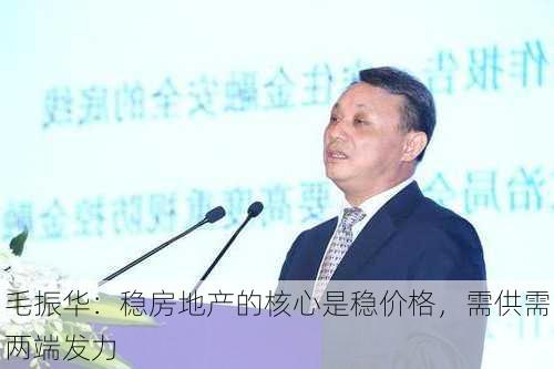 毛振华：稳房地产的核心是稳价格，需供需两端发力