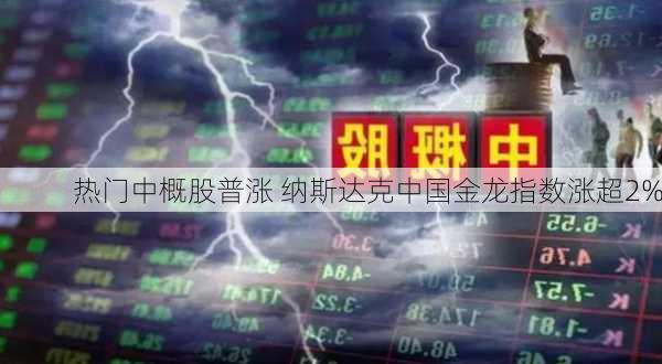 热门中概股普涨 纳斯达克中国金龙指数涨超2%