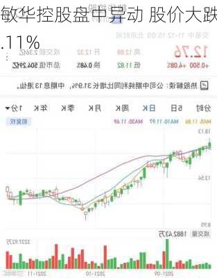 敏华控股盘中异动 股价大跌5.11%