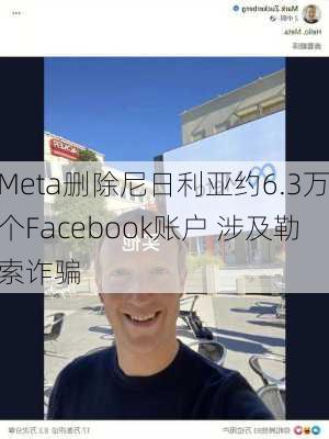 Meta删除尼日利亚约6.3万个Facebook账户 涉及勒索诈骗