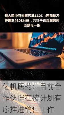 亿帆医药：目前合作伙伴在按计划有序推进销售工作