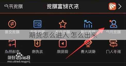 期货怎么进入 怎么出来